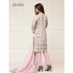 Signature Icon Printed Lawn 3 Piece Un-Stitched Suit Vol 2 - ZS 10 A - test-store-for-chase-value