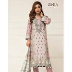 Signature Icon Printed Lawn 3 Piece Un-Stitched Suit Vol 2 - ZS 11 A - test-store-for-chase-value