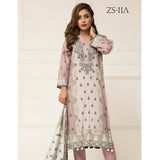Signature Icon Printed Lawn 3 Piece Un-Stitched Suit Vol 2 - ZS 11 A - test-store-for-chase-value