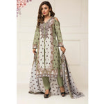 Signature Icon Printed Lawn 3 Piece Un-Stitched Suit Vol 2 - ZS 11 B - test-store-for-chase-value