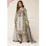 Signature Icon Printed Lawn 3 Piece Un-Stitched Suit Vol 2 - ZS 11 B - test-store-for-chase-value