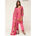 Signature Icon Printed Lawn 3 Piece Un-Stitched Suit Vol 2 - ZS 12 B - test-store-for-chase-value